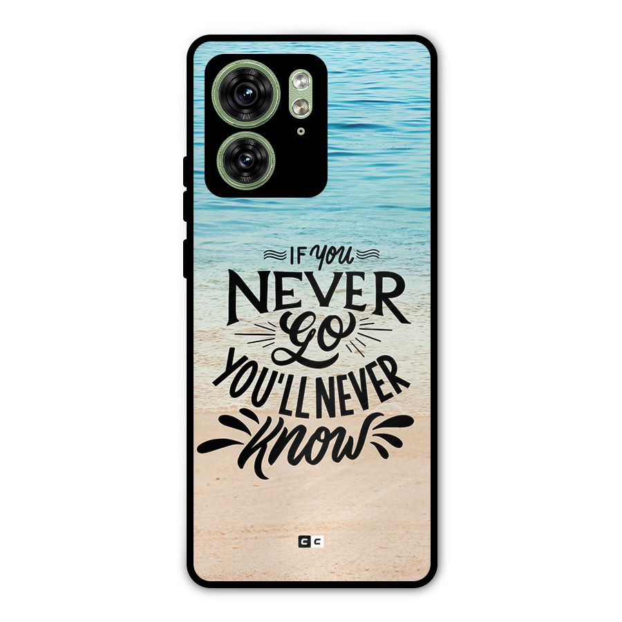 Will Never Know Metal Back Case for Motorola Edge 40 5G