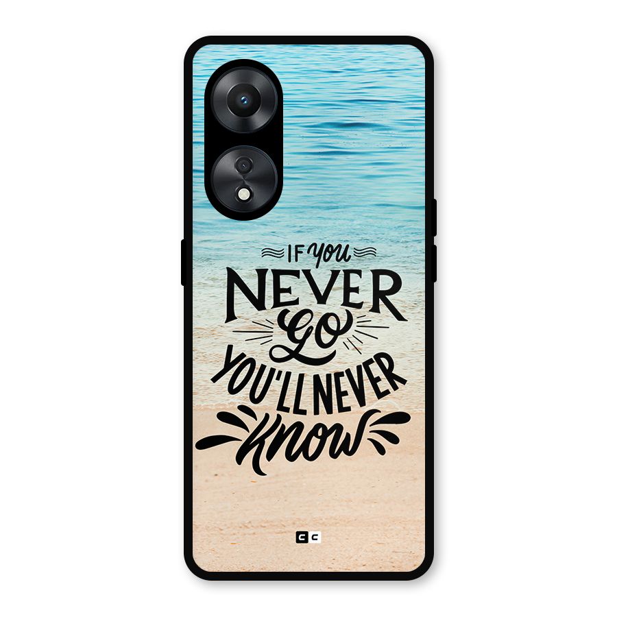 Will Never Know Metal Back Case for Oppo A78