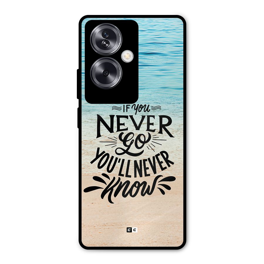 Will Never Know Metal Back Case for Oppo A79 5G