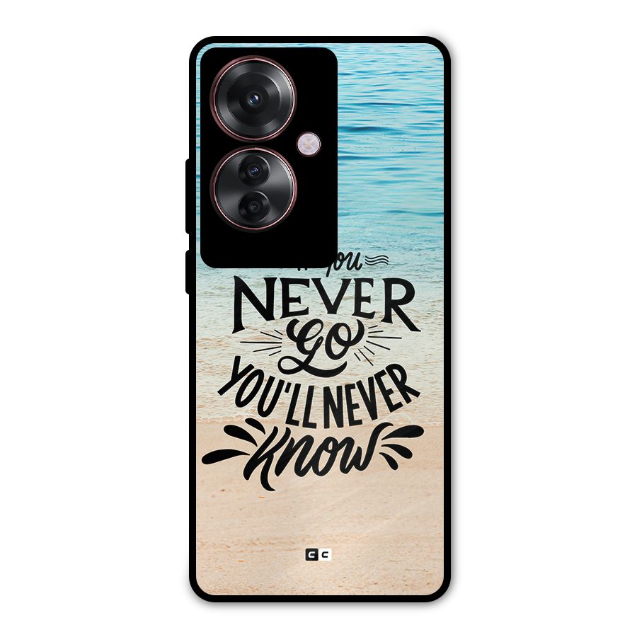 Will Never Know Metal Back Case for Oppo F25 Pro