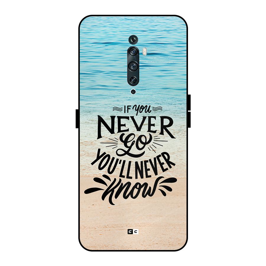 Will Never Know Metal Back Case for Oppo Reno2 Z