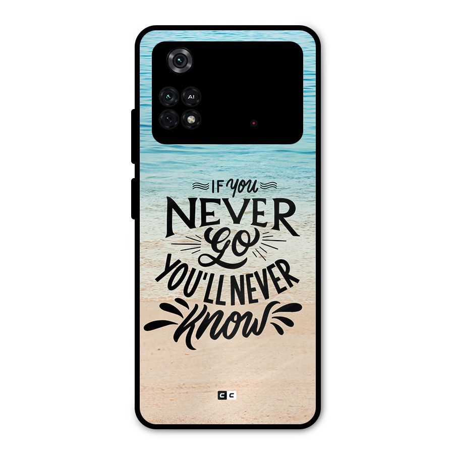 Will Never Know Metal Back Case for Poco M4 Pro 4G