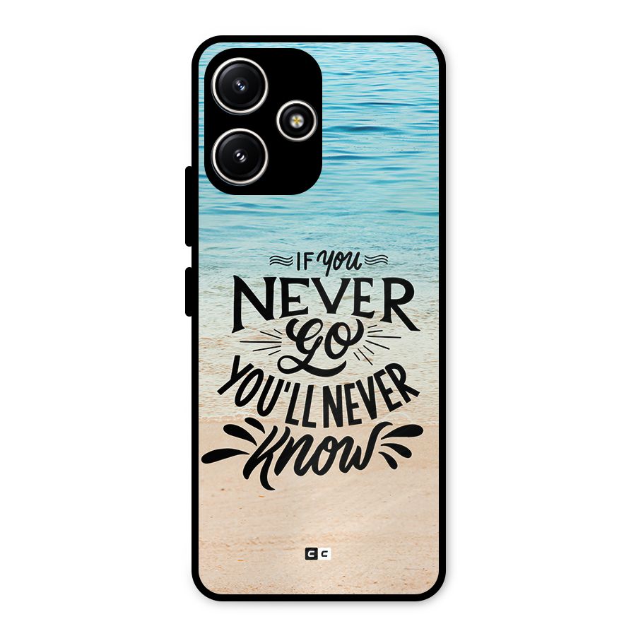 Will Never Know Metal Back Case for Poco M6 Pro