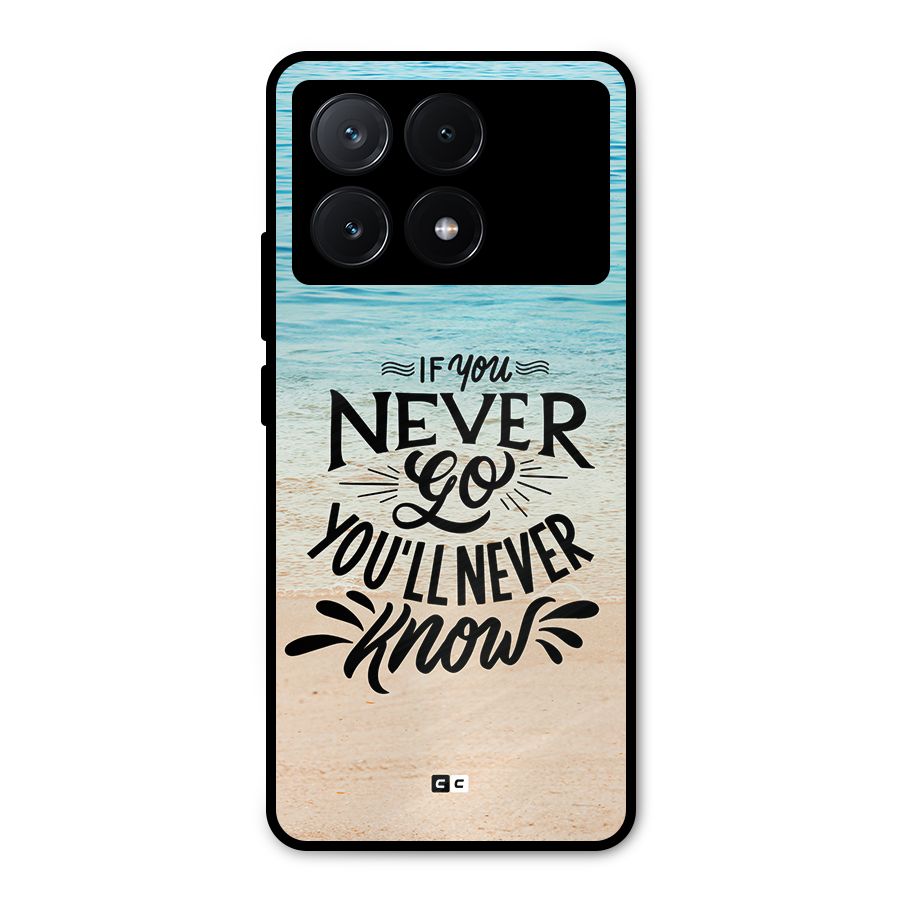 Will Never Know Metal Back Case for Poco X6 Pro