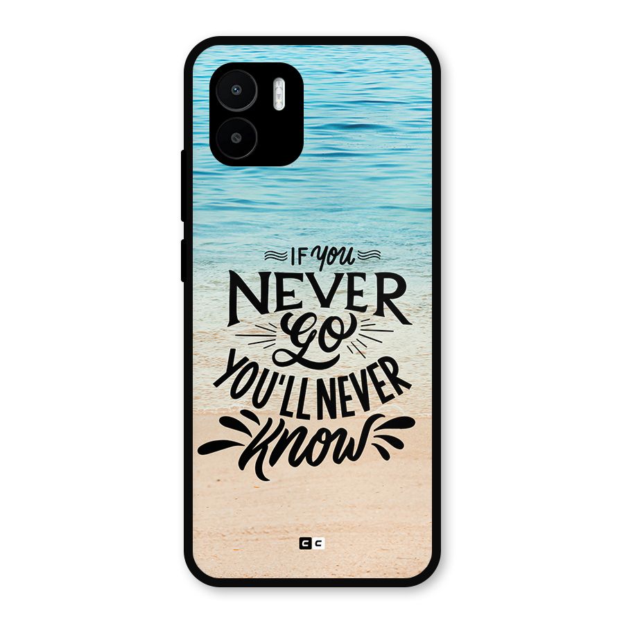Will Never Know Metal Back Case for Redmi A1
