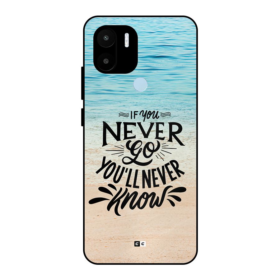 Will Never Know Metal Back Case for Redmi A2 Plus