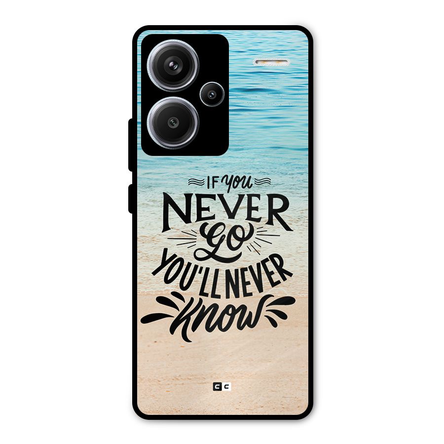 Will Never Know Metal Back Case for Redmi Note 13 Pro Plus