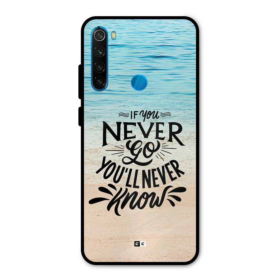 Will Never Know Metal Back Case for Redmi Note 8