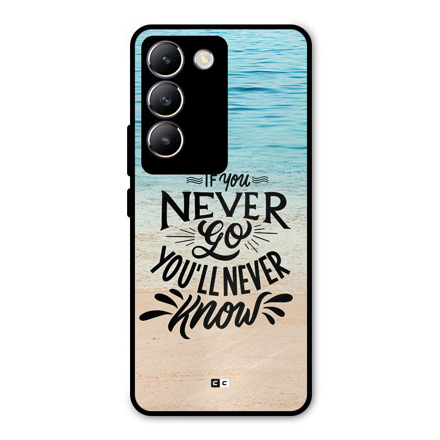 Will Never Know Metal Back Case for Vivo T3 5G