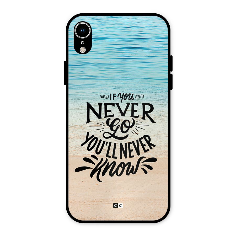Will Never Know Metal Back Case for iPhone XR