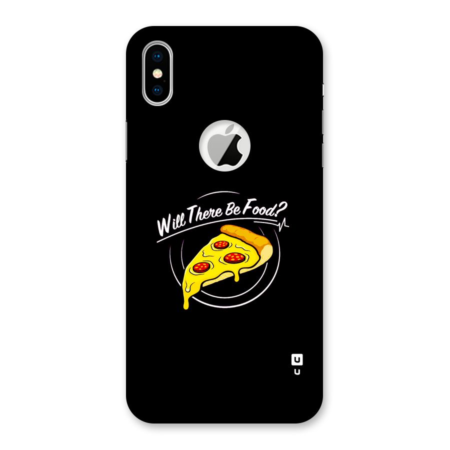 Will There Be Food Back Case for iPhone XS Logo Cut