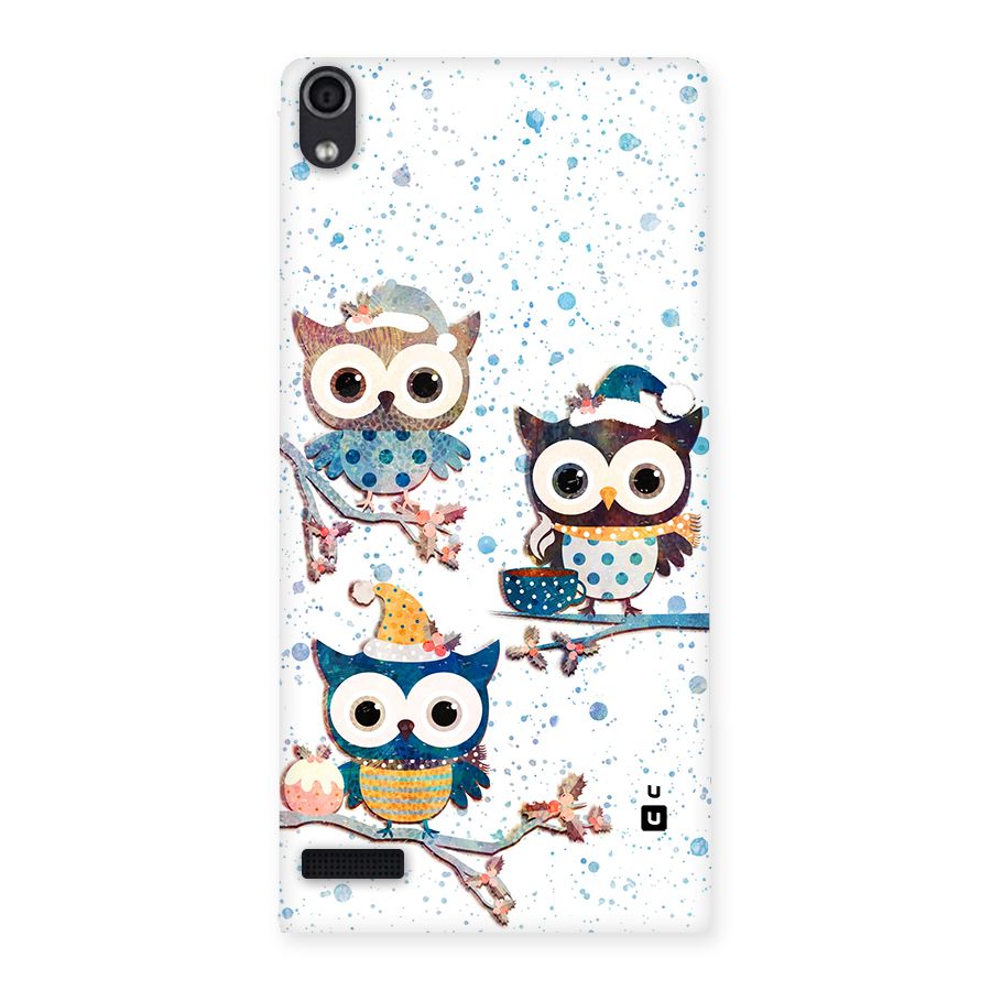 Winter Owls Back Case for Ascend P6