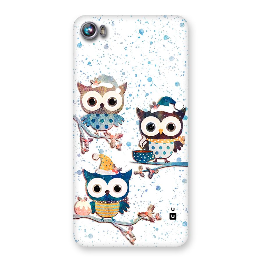 Winter Owls Back Case for Canvas Fire 4 (A107)