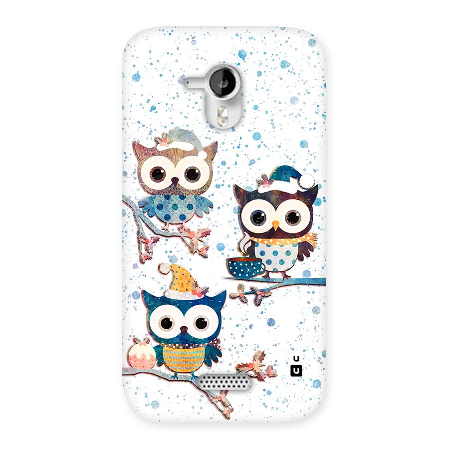 Winter Owls Back Case for Canvas HD A116