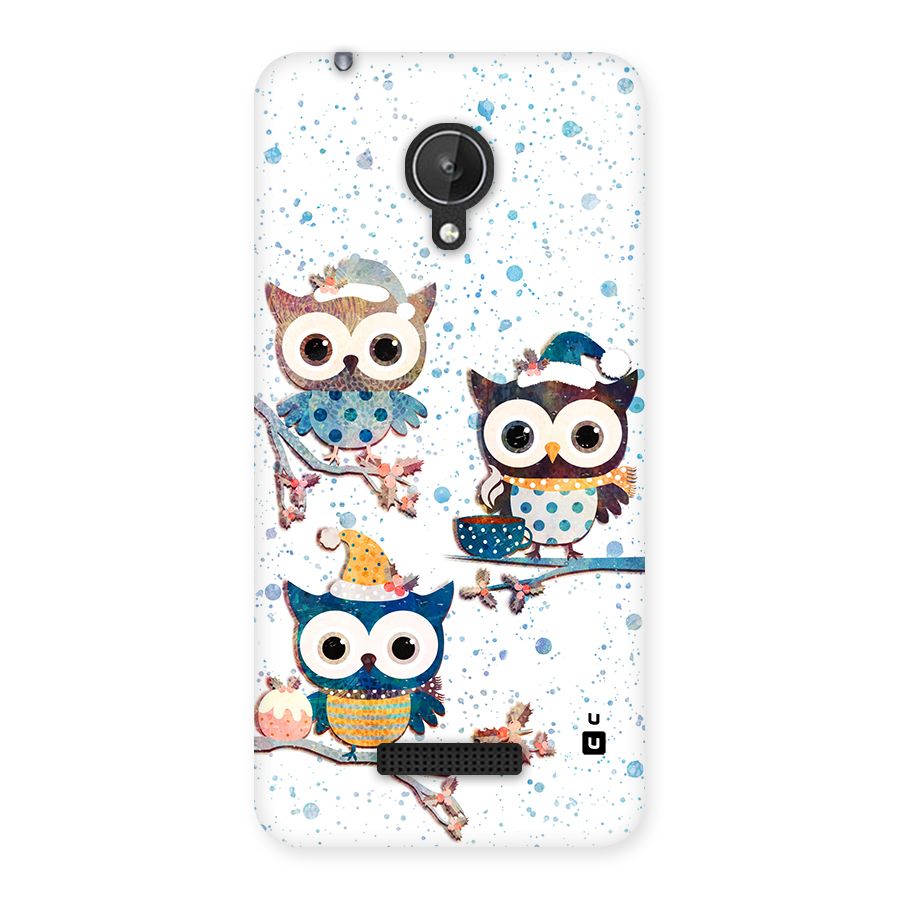 Winter Owls Back Case for Canvas Spark Q380