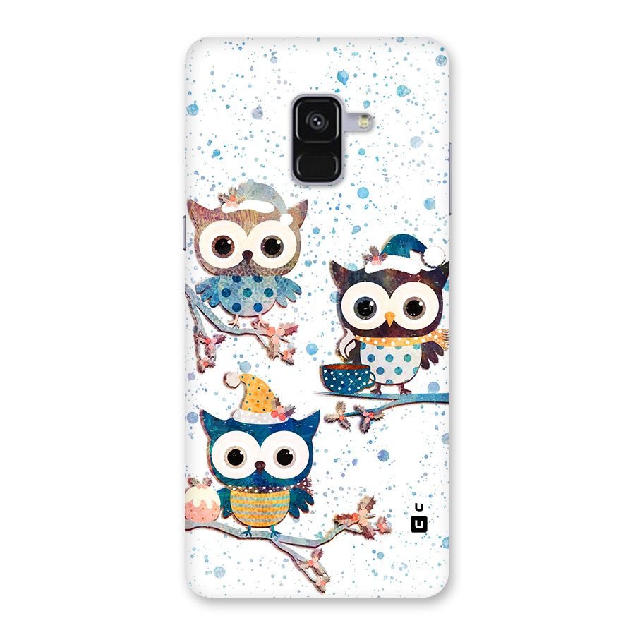 Winter Owls Back Case for Galaxy A8 Plus