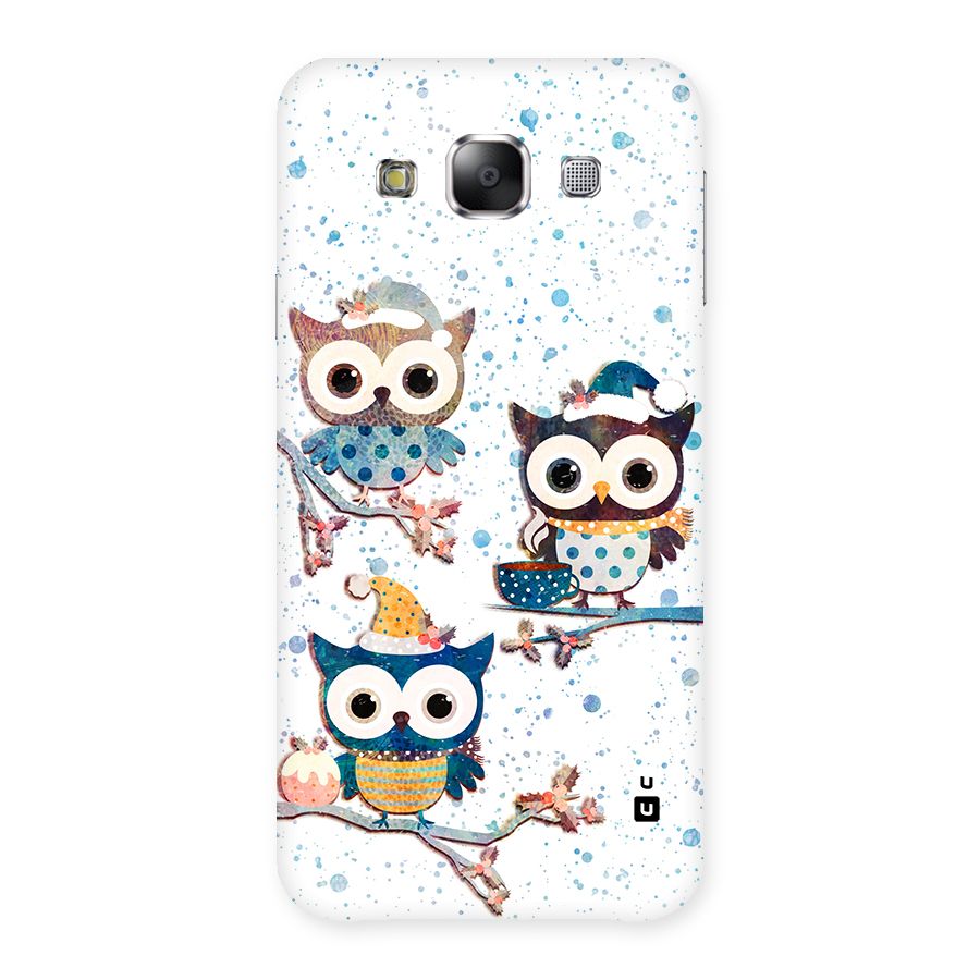 Winter Owls Back Case for Galaxy E5