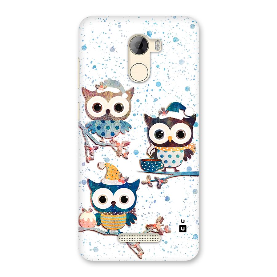 Winter Owls Back Case for Gionee A1 LIte