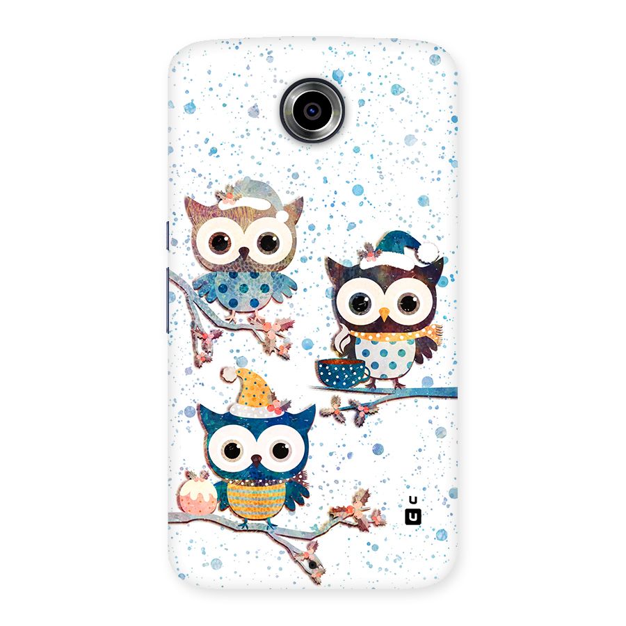 Winter Owls Back Case for Google Nexus 6