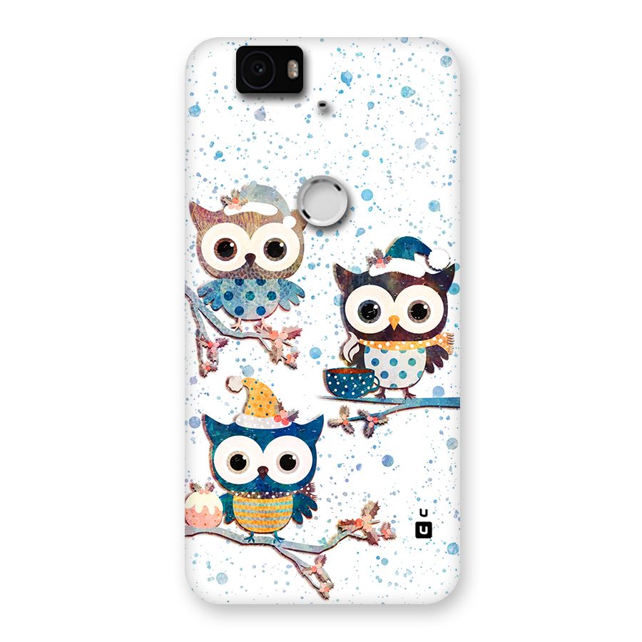 Winter Owls Back Case for Google Nexus 6P