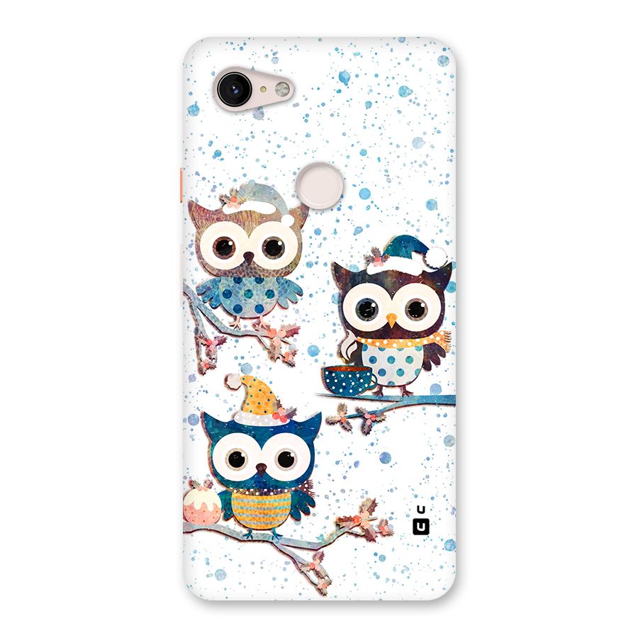Winter Owls Back Case for Google Pixel 3 XL