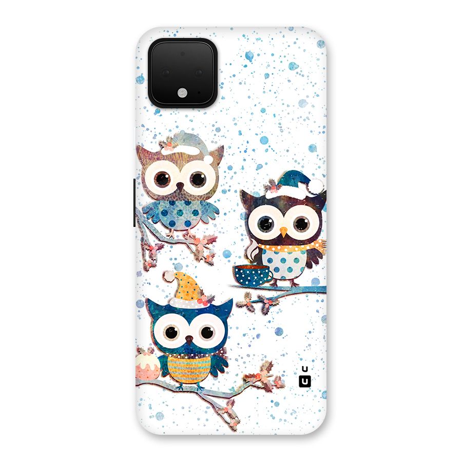 Winter Owls Back Case for Google Pixel 4 XL