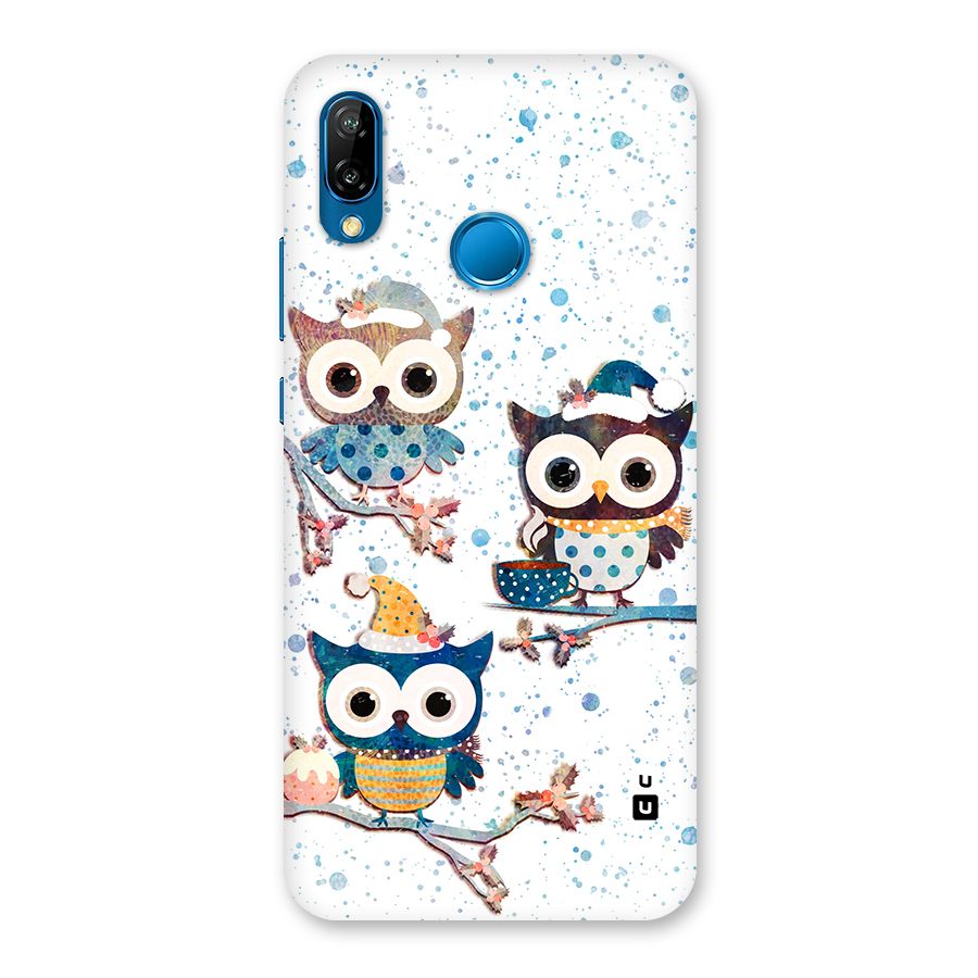 Winter Owls Back Case for Huawei P20 Lite