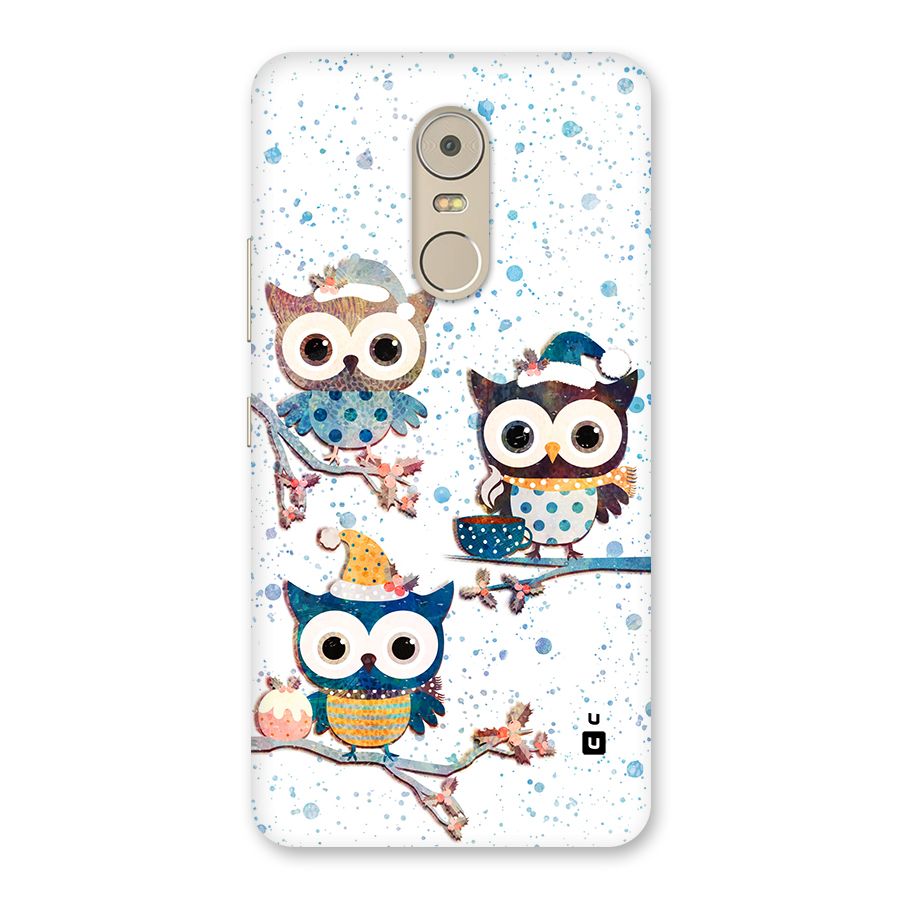 Winter Owls Back Case for Lenovo K6 Note