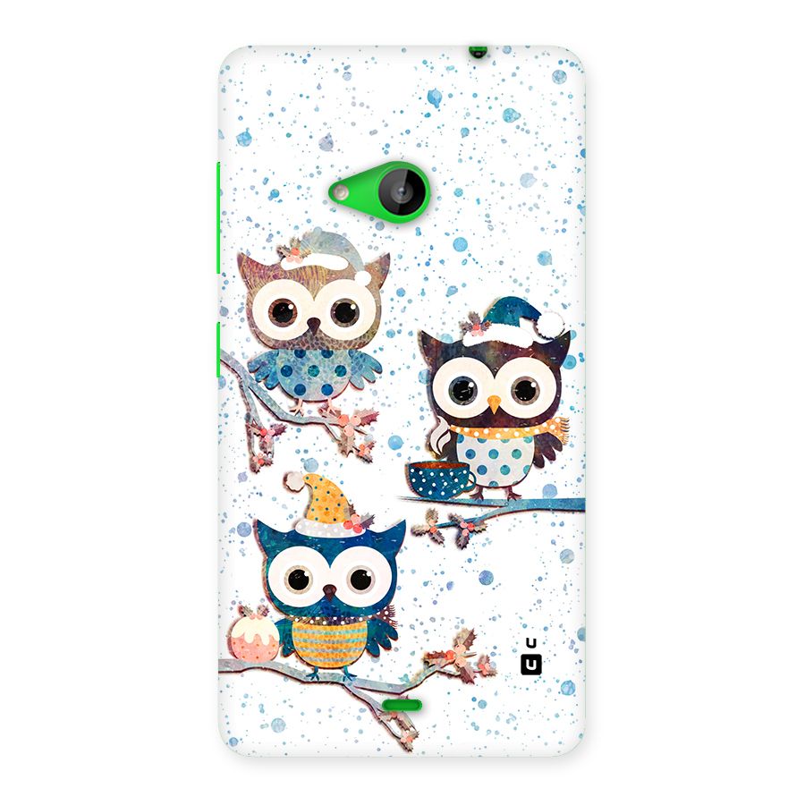 Winter Owls Back Case for Lumia 535