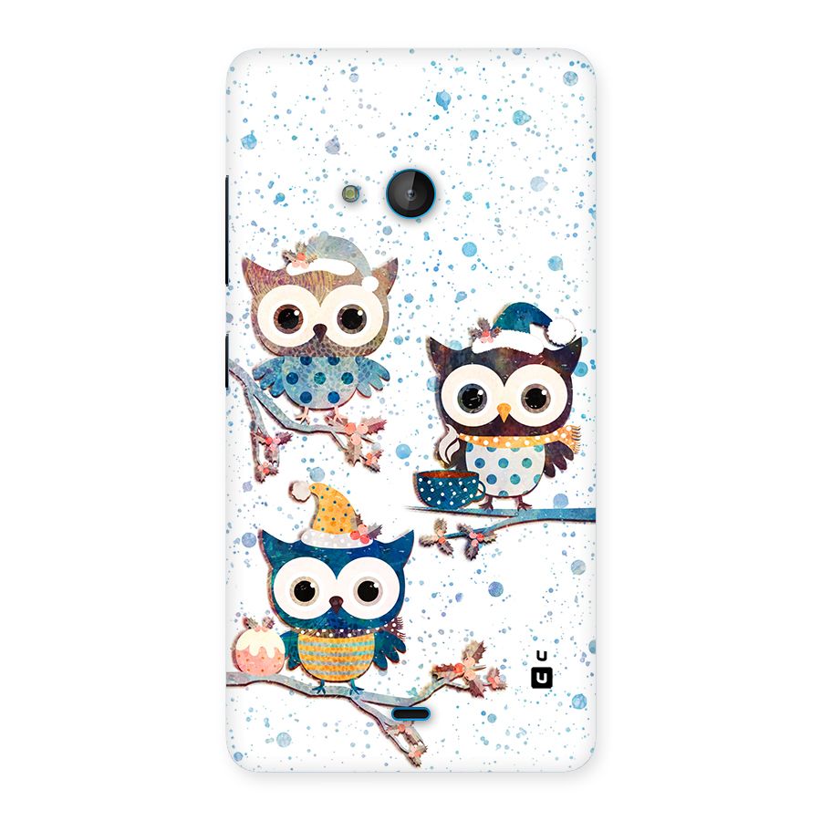 Winter Owls Back Case for Lumia 540