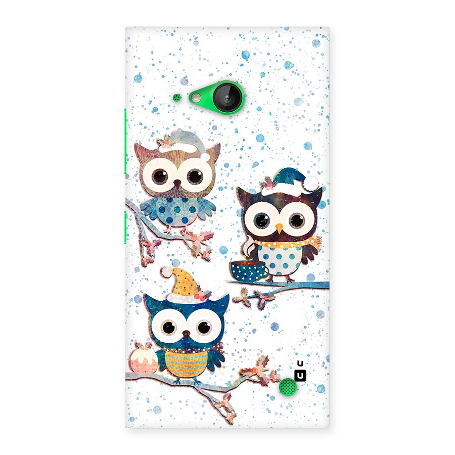 Winter Owls Back Case for Lumia 730