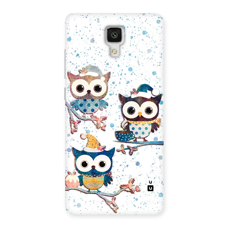 Winter Owls Back Case for Mi4