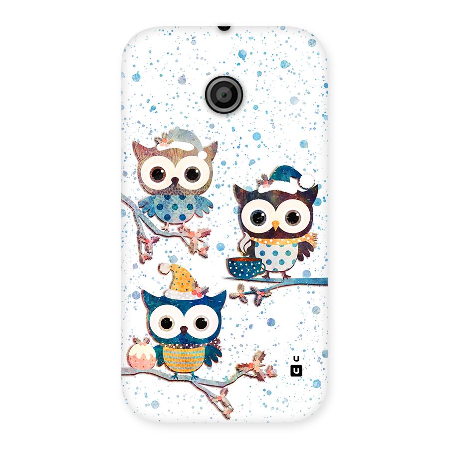Winter Owls Back Case for Moto E