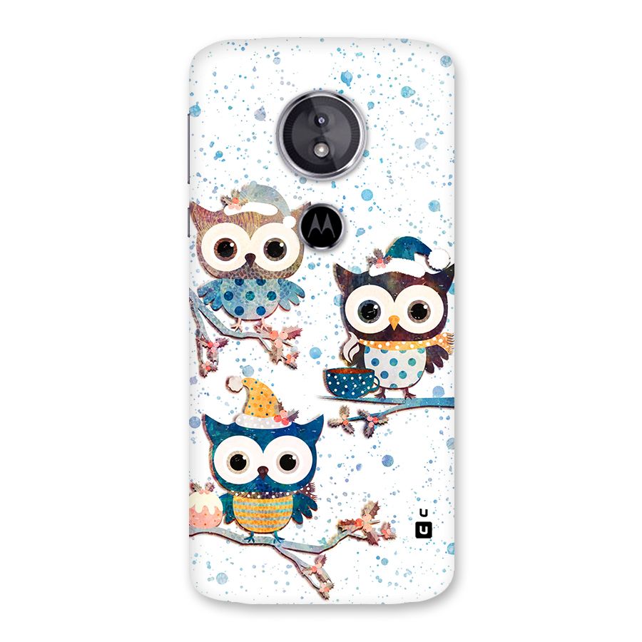 Winter Owls Back Case for Moto E5