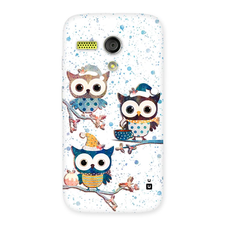 Winter Owls Back Case for Moto G