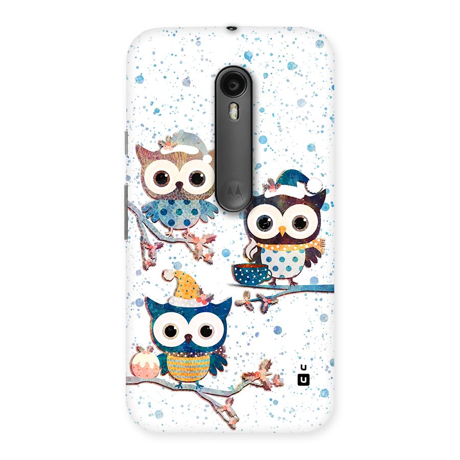 Winter Owls Back Case for Moto G3