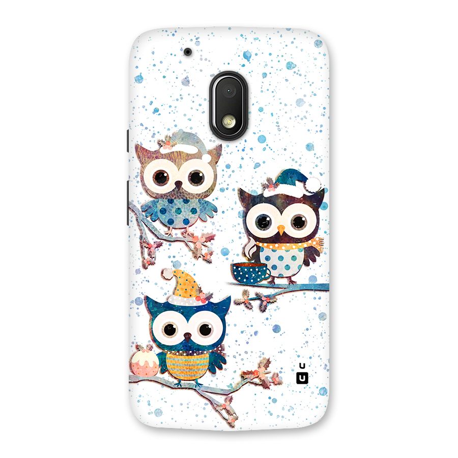 Winter Owls Back Case for Moto G4 Play