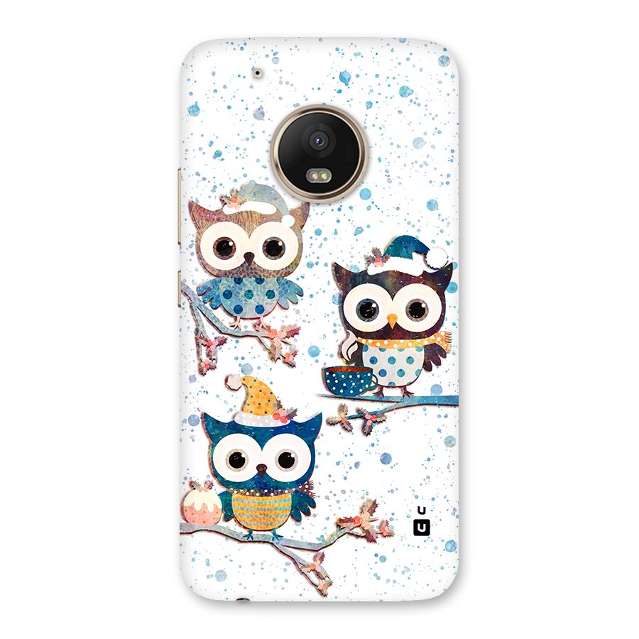 Winter Owls Back Case for Moto G5 Plus