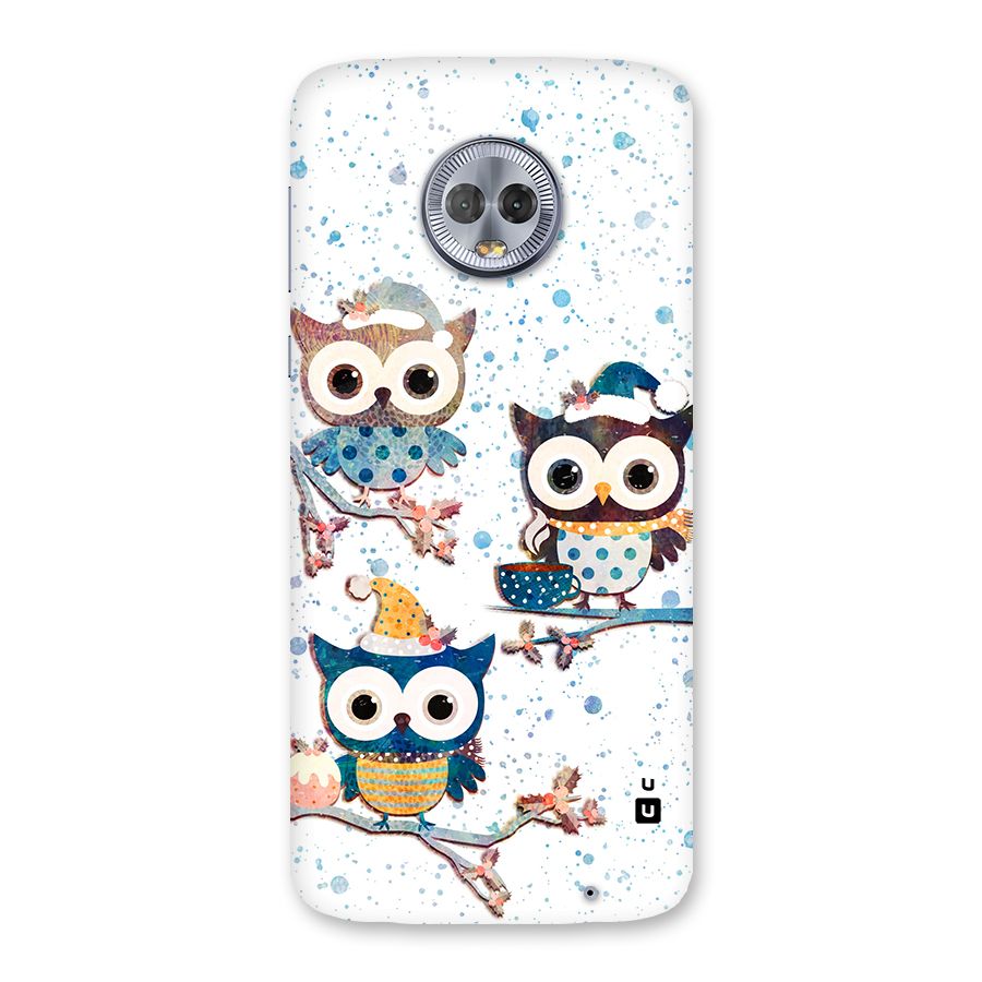 Winter Owls Back Case for Moto G6 Plus