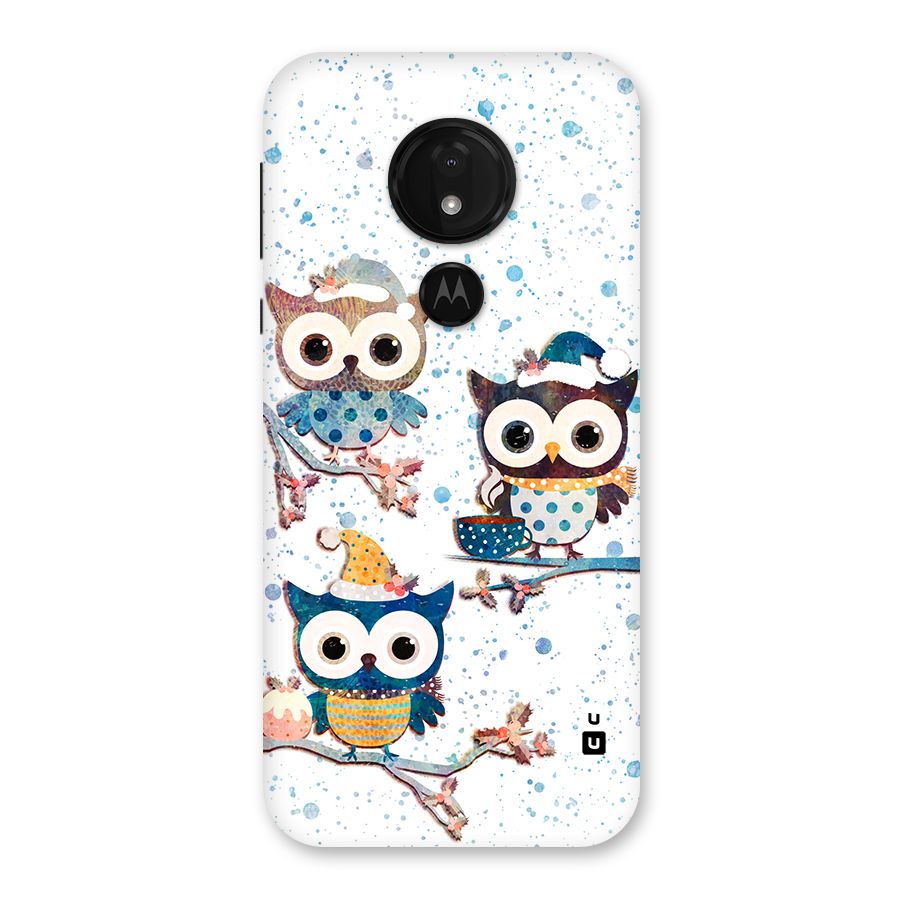 Winter Owls Back Case for Moto G7 Power
