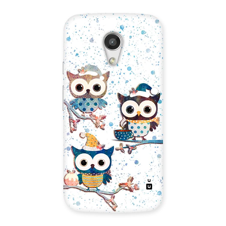 Winter Owls Back Case for Moto G 2nd Gen