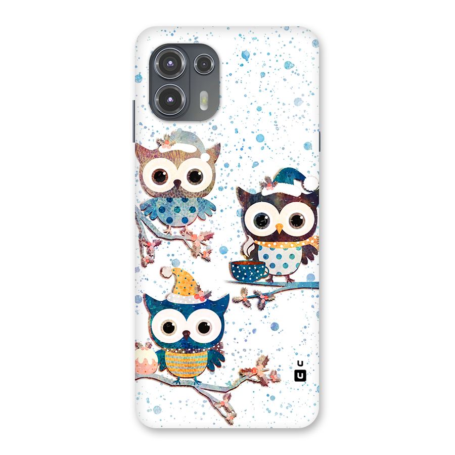 Winter Owls Back Case for Motorola Edge 20 Fusion