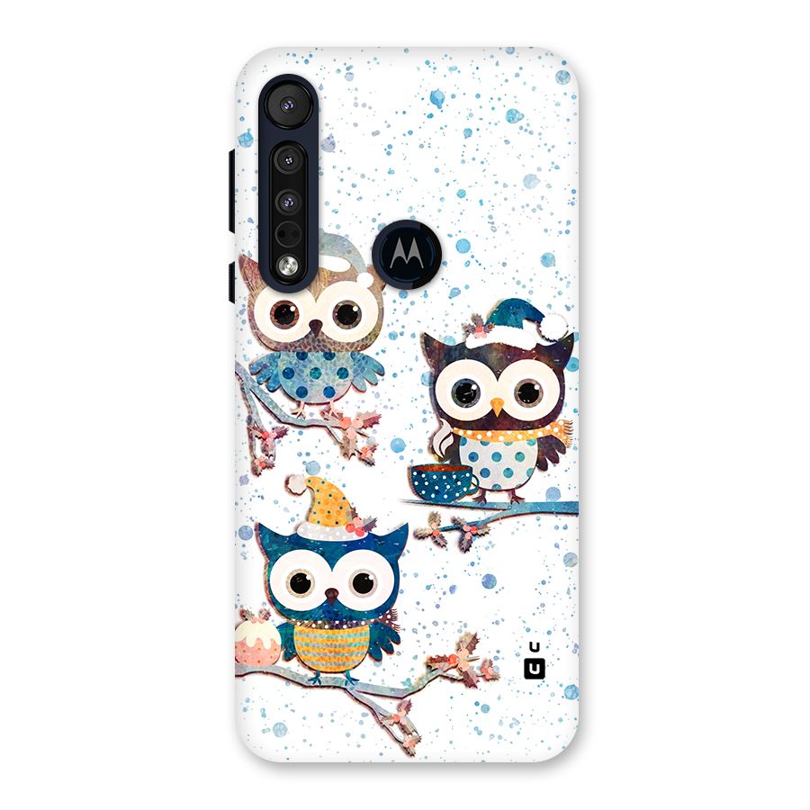 Winter Owls Back Case for Motorola One Macro