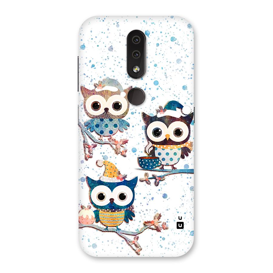 Winter Owls Back Case for Nokia 4.2