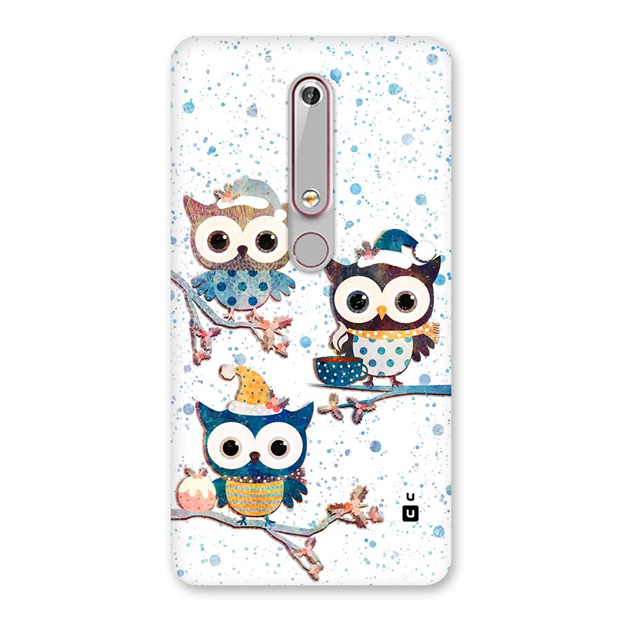 Winter Owls Back Case for Nokia 6.1