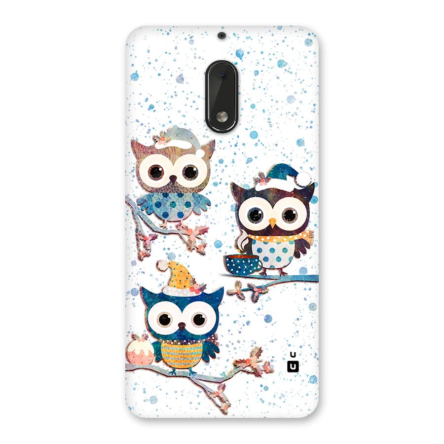 Winter Owls Back Case for Nokia 6
