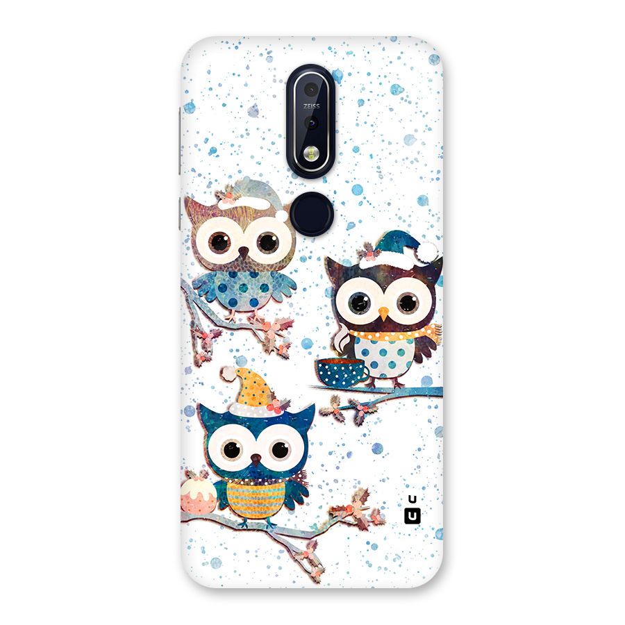 Winter Owls Back Case for Nokia 7.1