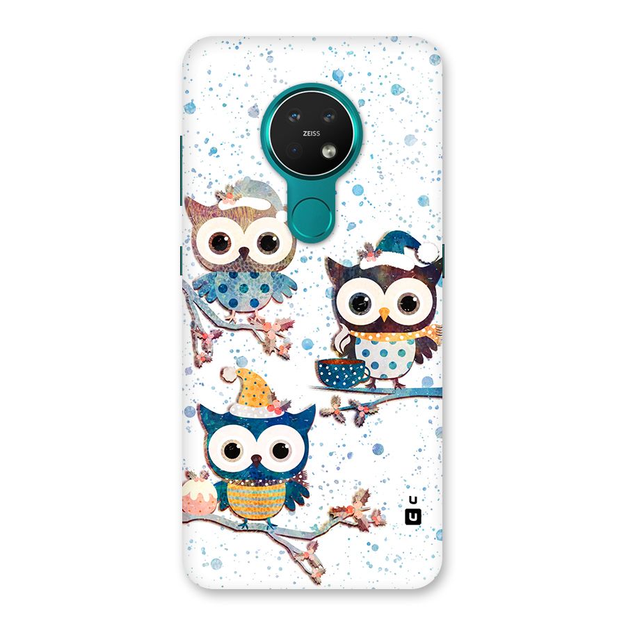 Winter Owls Back Case for Nokia 7.2