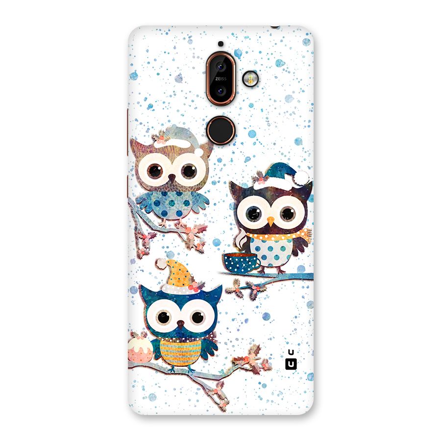 Winter Owls Back Case for Nokia 7 Plus