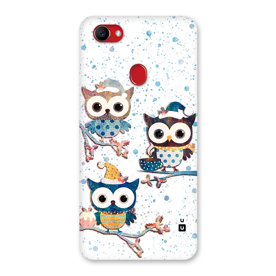 Winter Owls Back Case for Oppo F7
